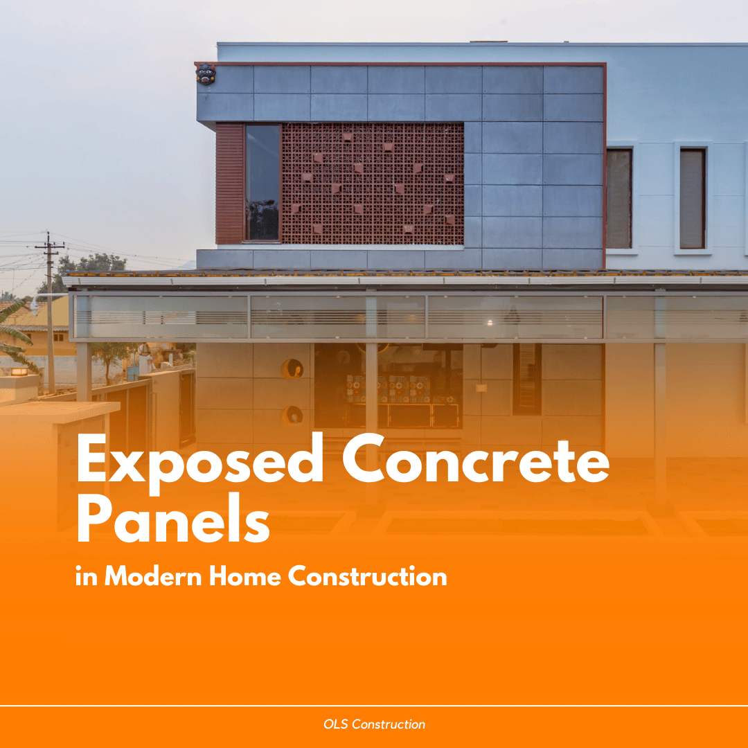 Exposed Concrete Panels in Modern Home Construction